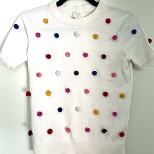 Kate Spade Pom Pom Sweater Tee